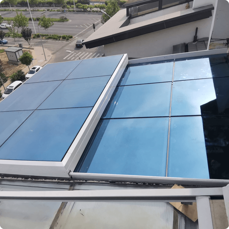 Roof electric skylight