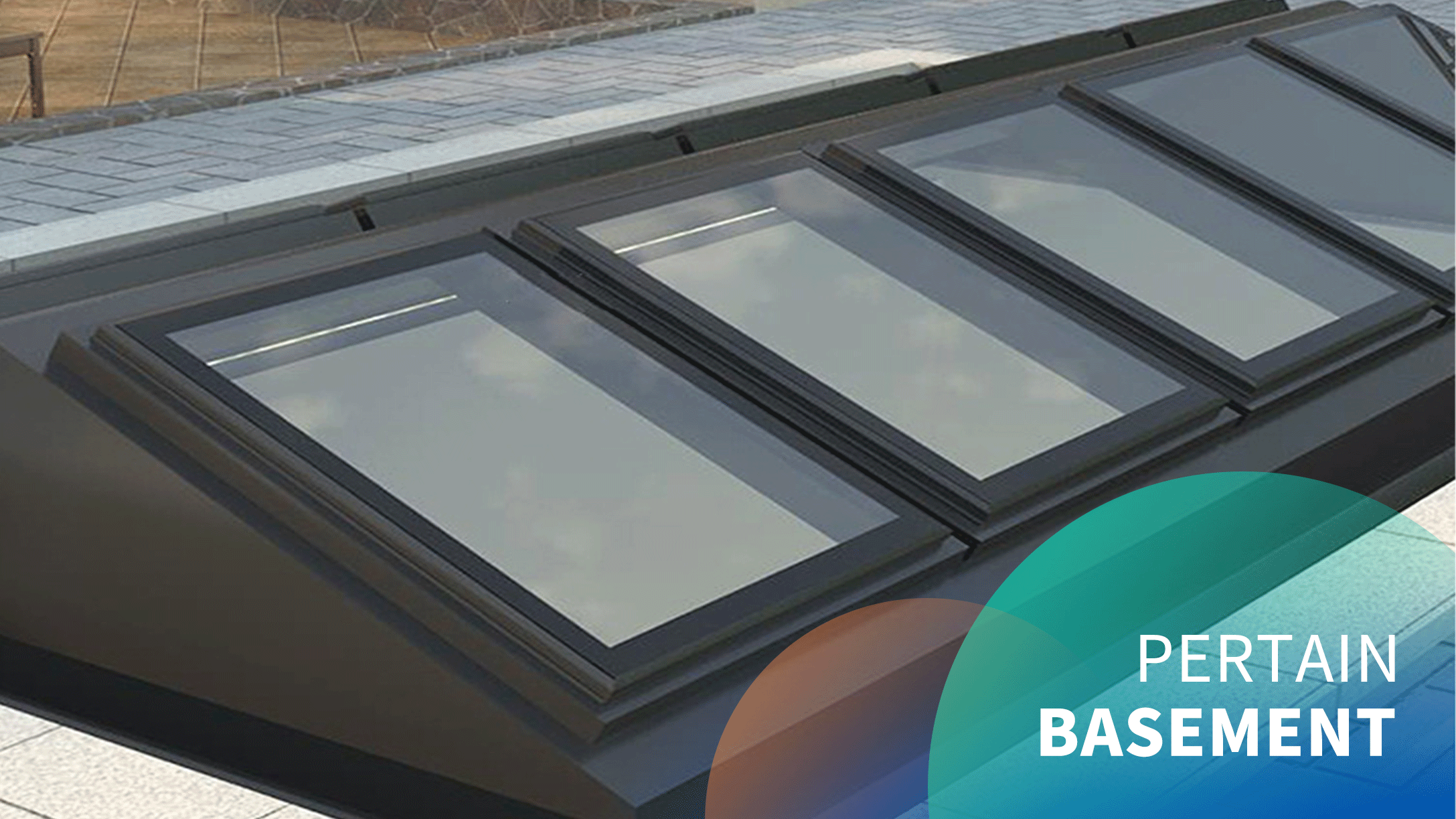 Electric basement 70° top-hung skylights