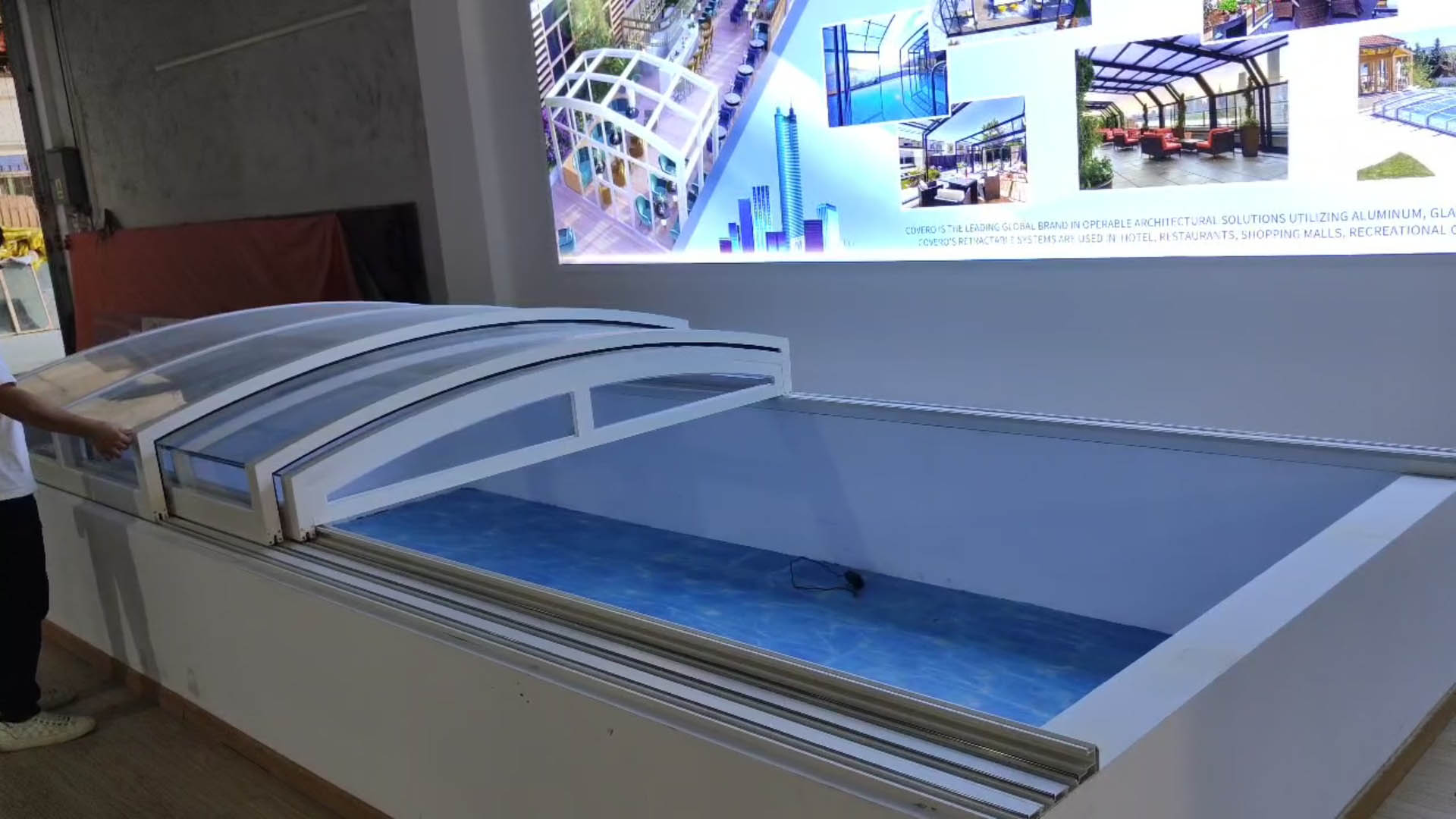 Swimming pool cover factory