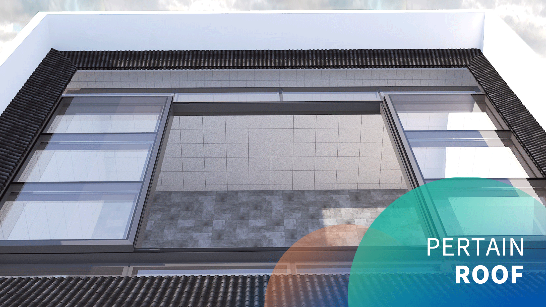 Motorized large roof sliding skylight application scenarios
