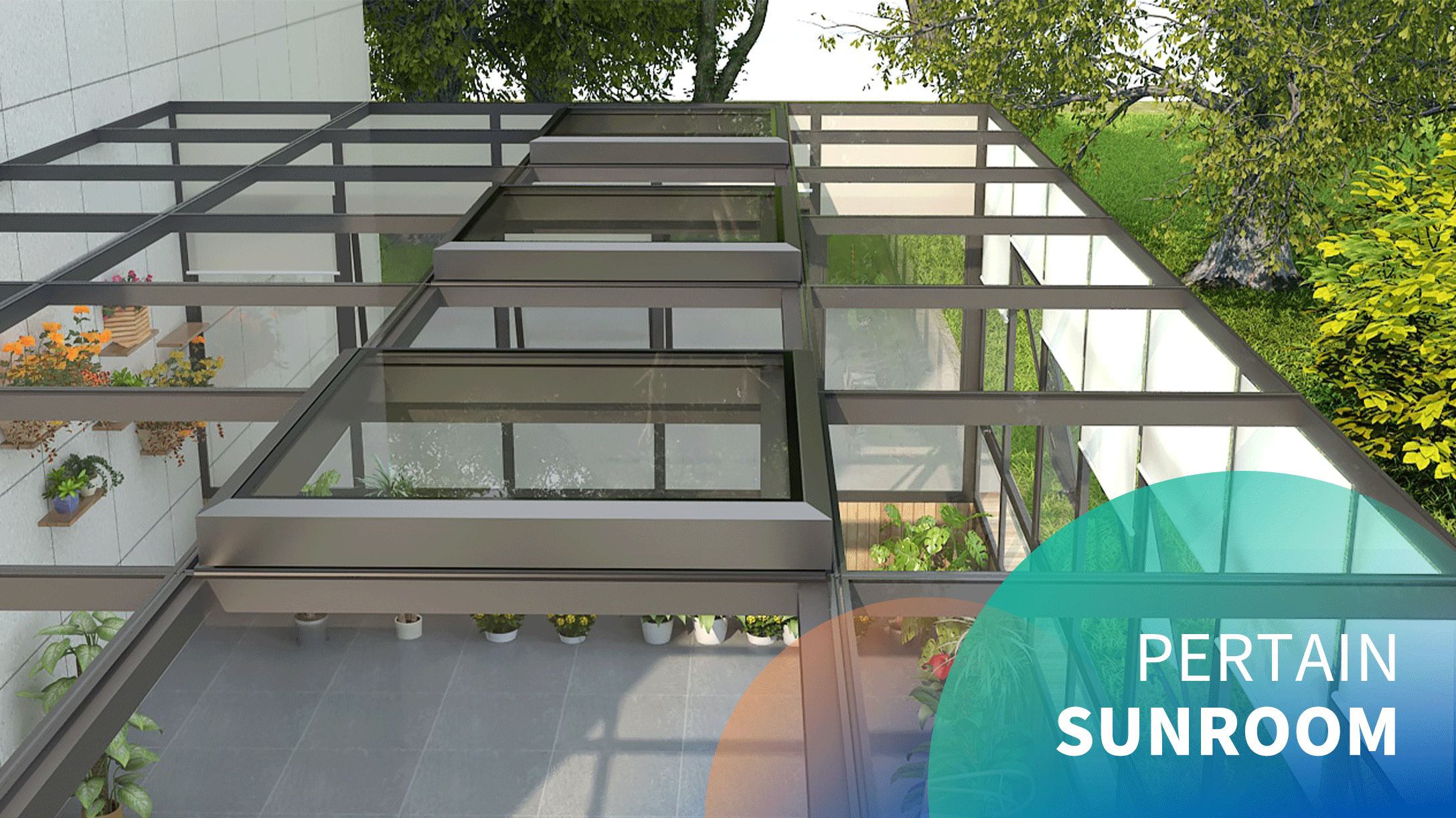 Electric sunroom roof trackless small sliding sunroof