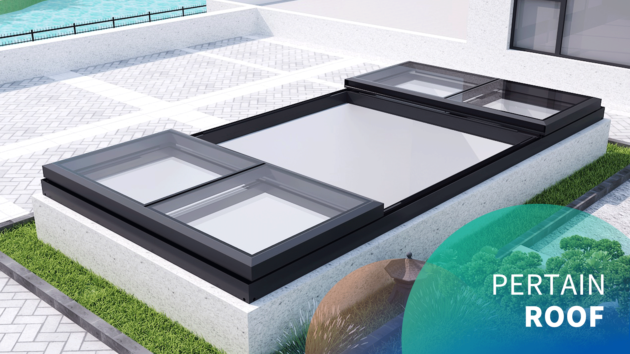 Electric medium-sized roof sliding skylight application scenarios