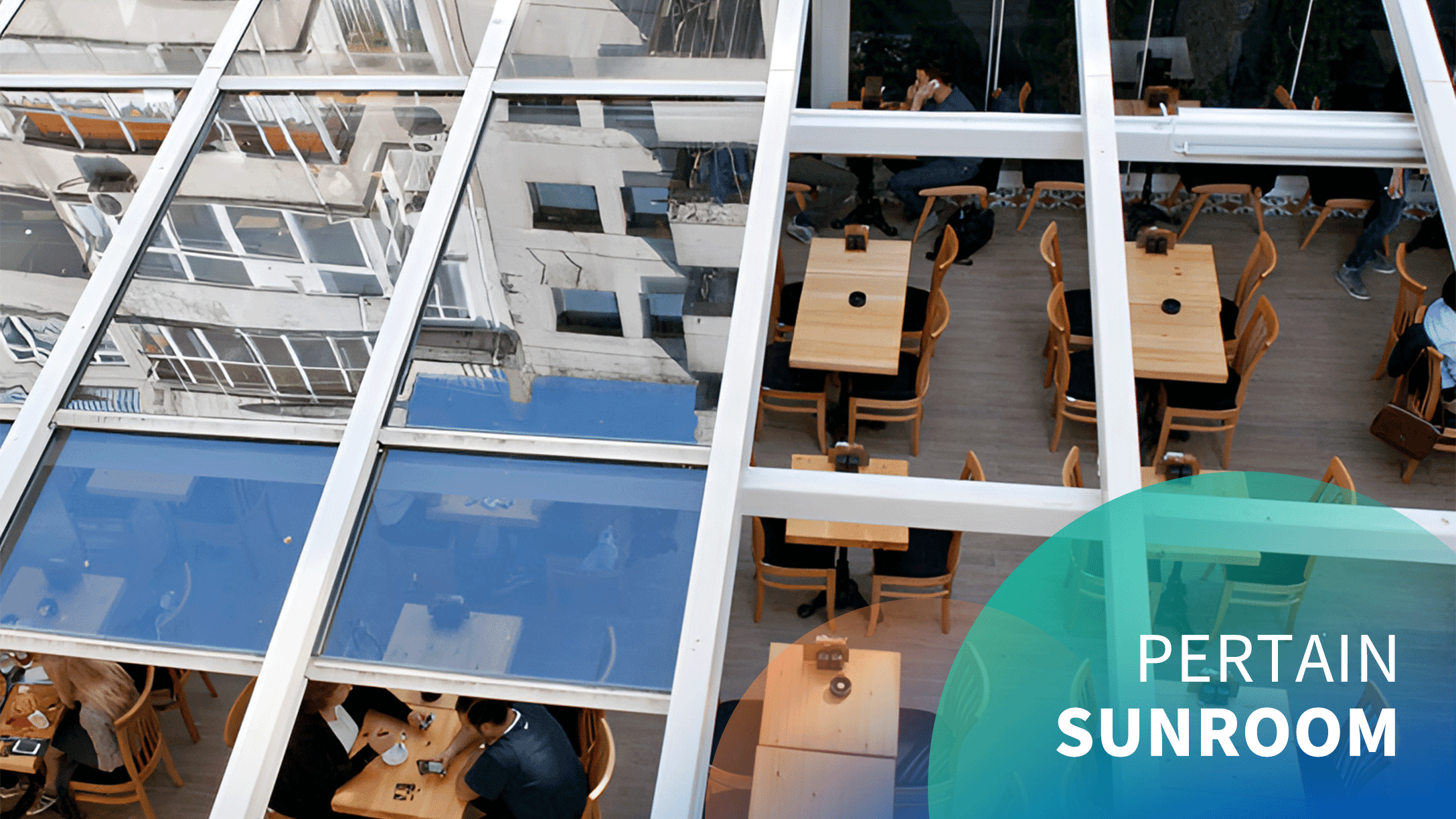 Electric sunroom roof retractable skylight