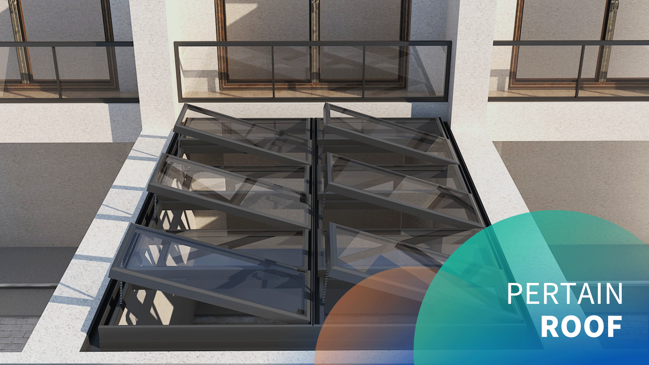 automatic roof 40° top-hung skylight