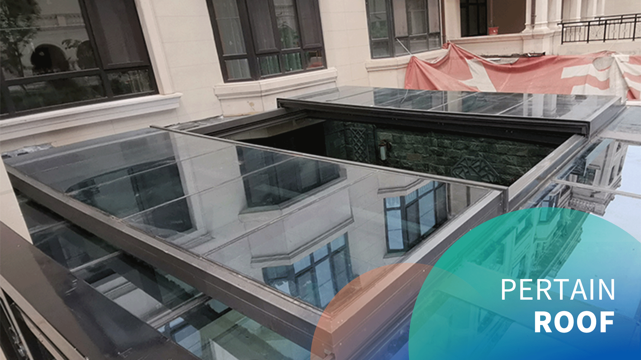 Motorized large roof sliding skylight application scenarios