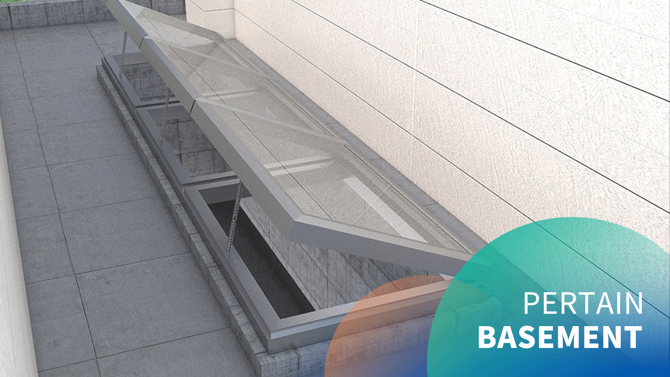 Electric basement insulated aluminum skylight