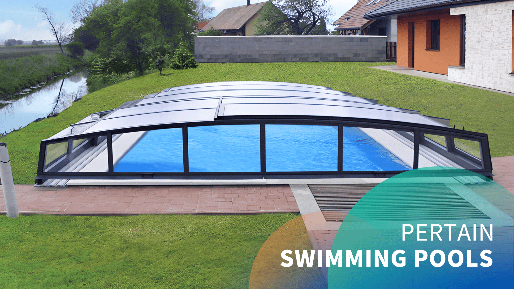 Automatic PC sheets swimming pool enclosures