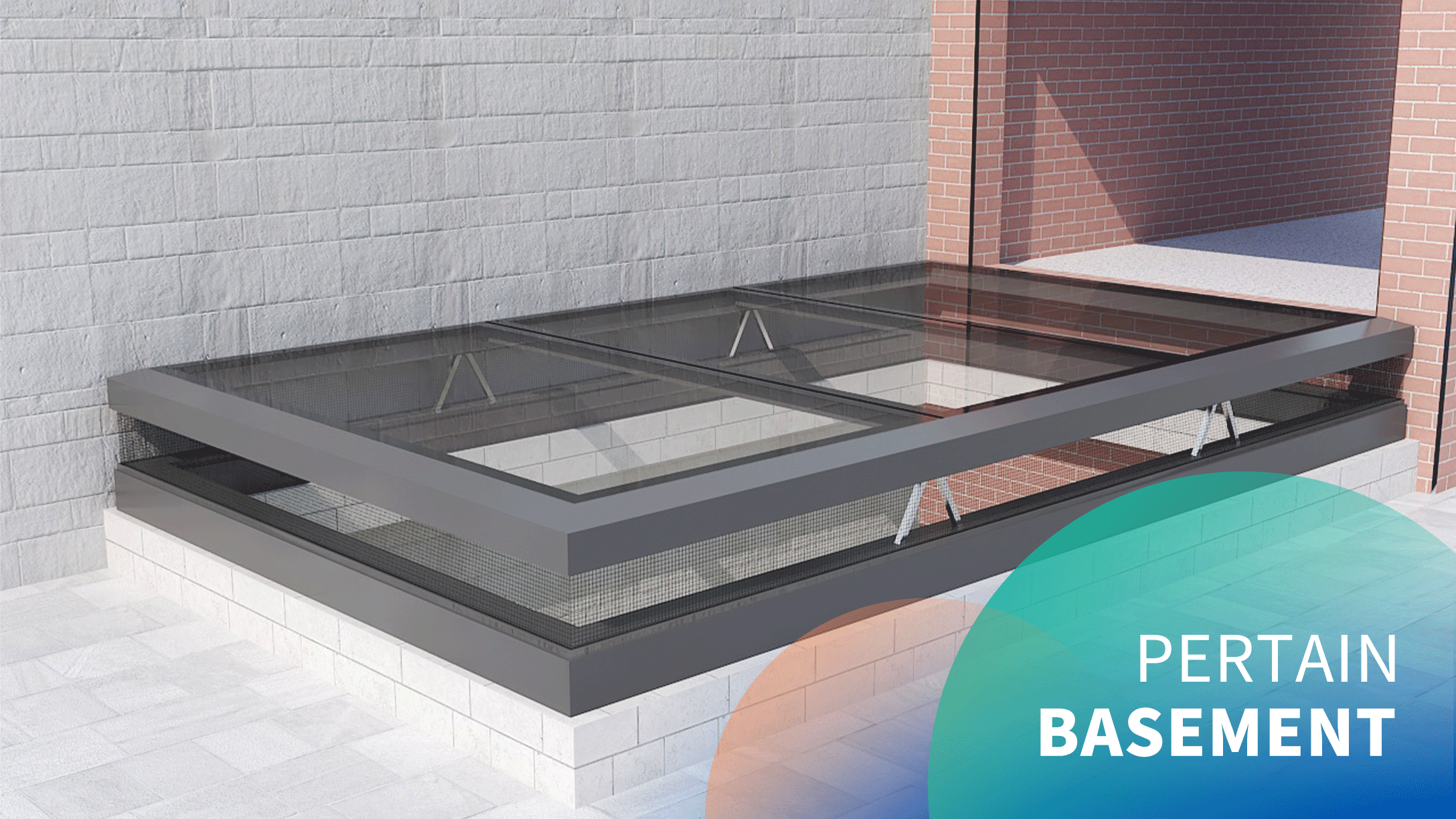 Electric basement rising skylight