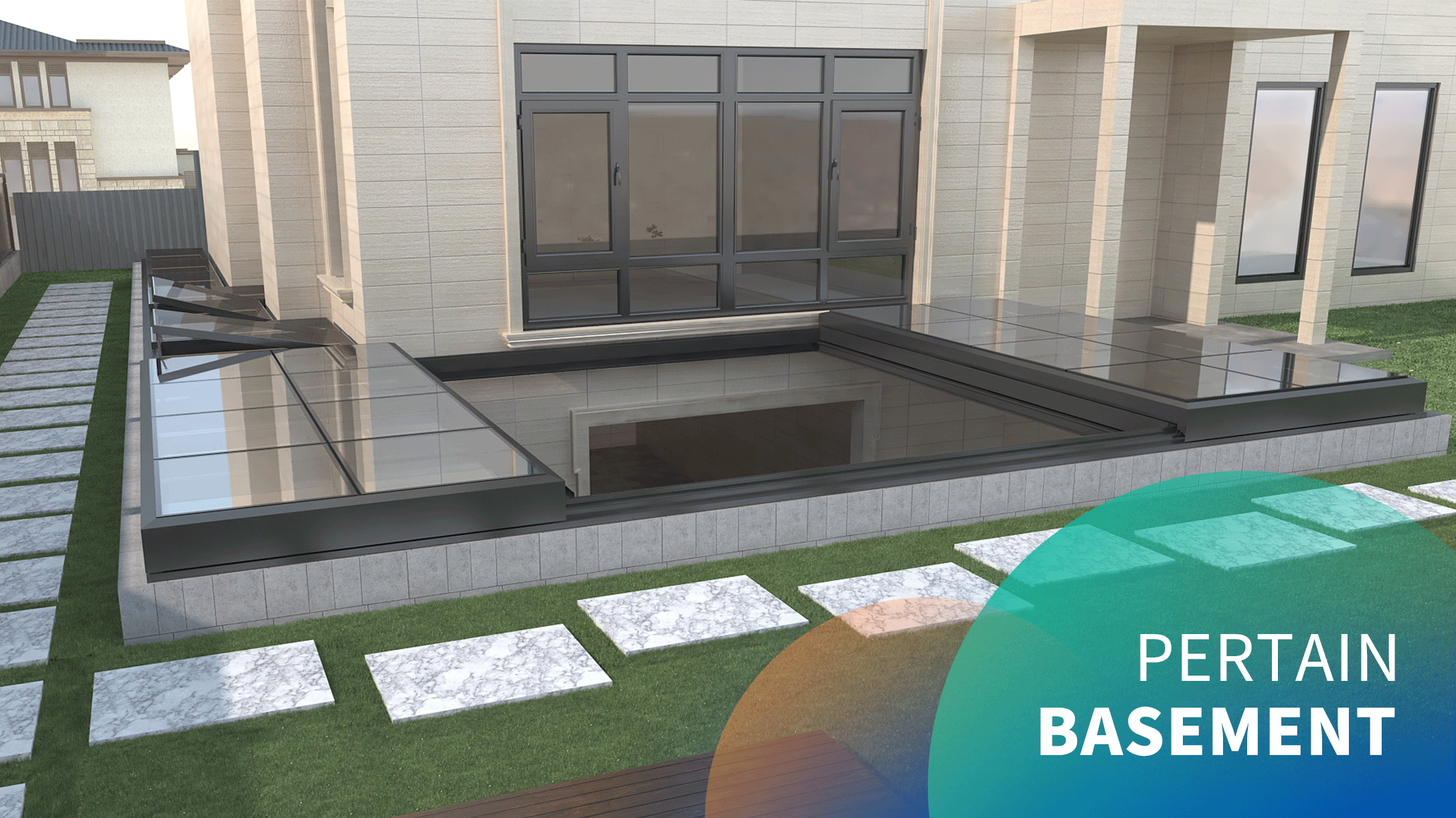 Electric horizontal basement sliding sunroofs