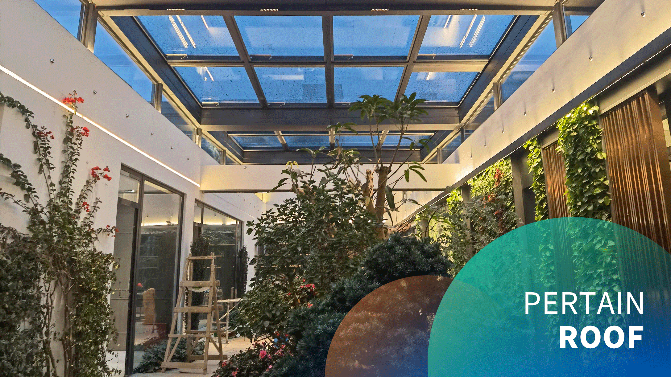 Electric large roof sliding skylight