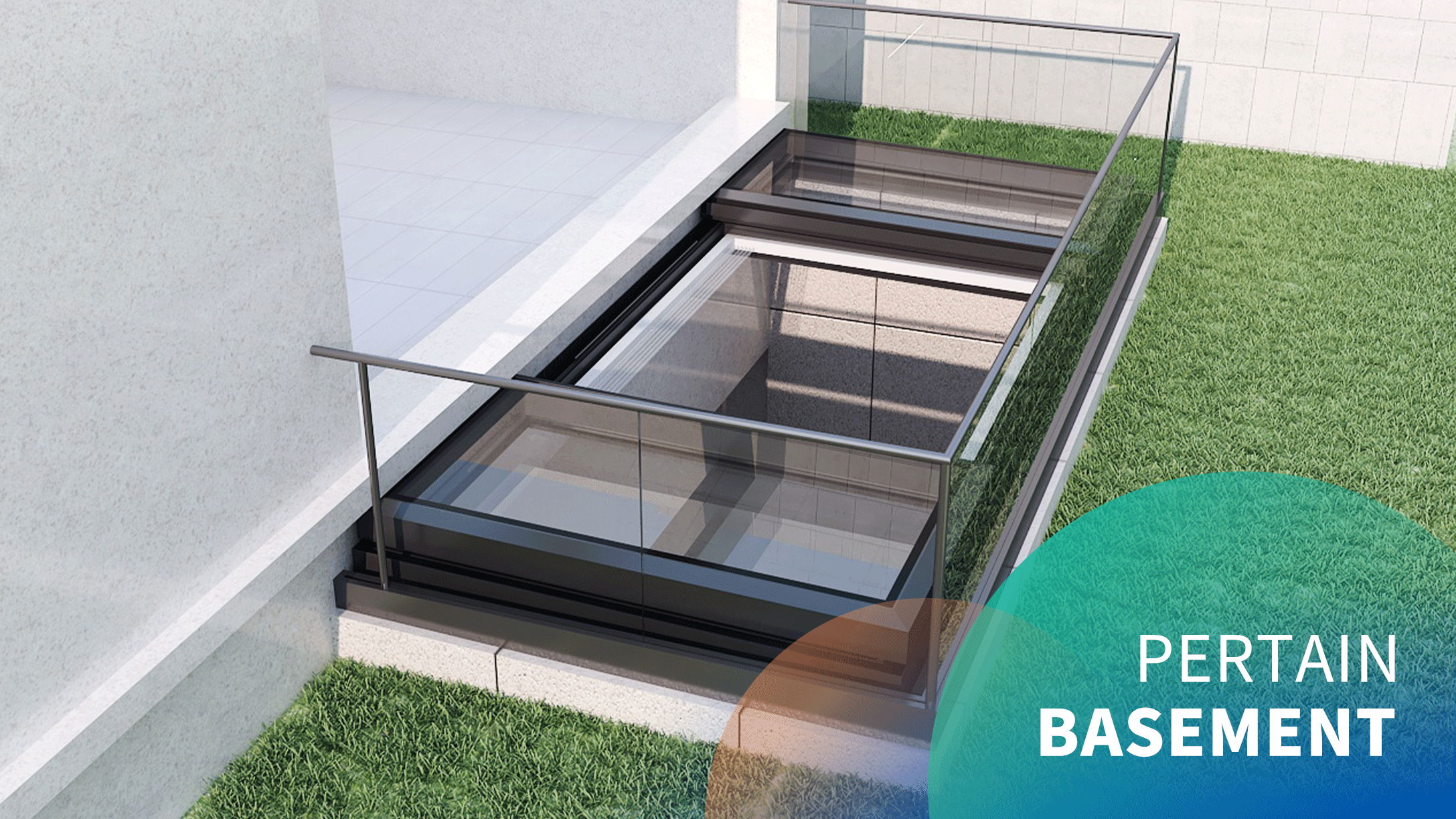 Electric Horizontal Medium Basement Sliding Skylight