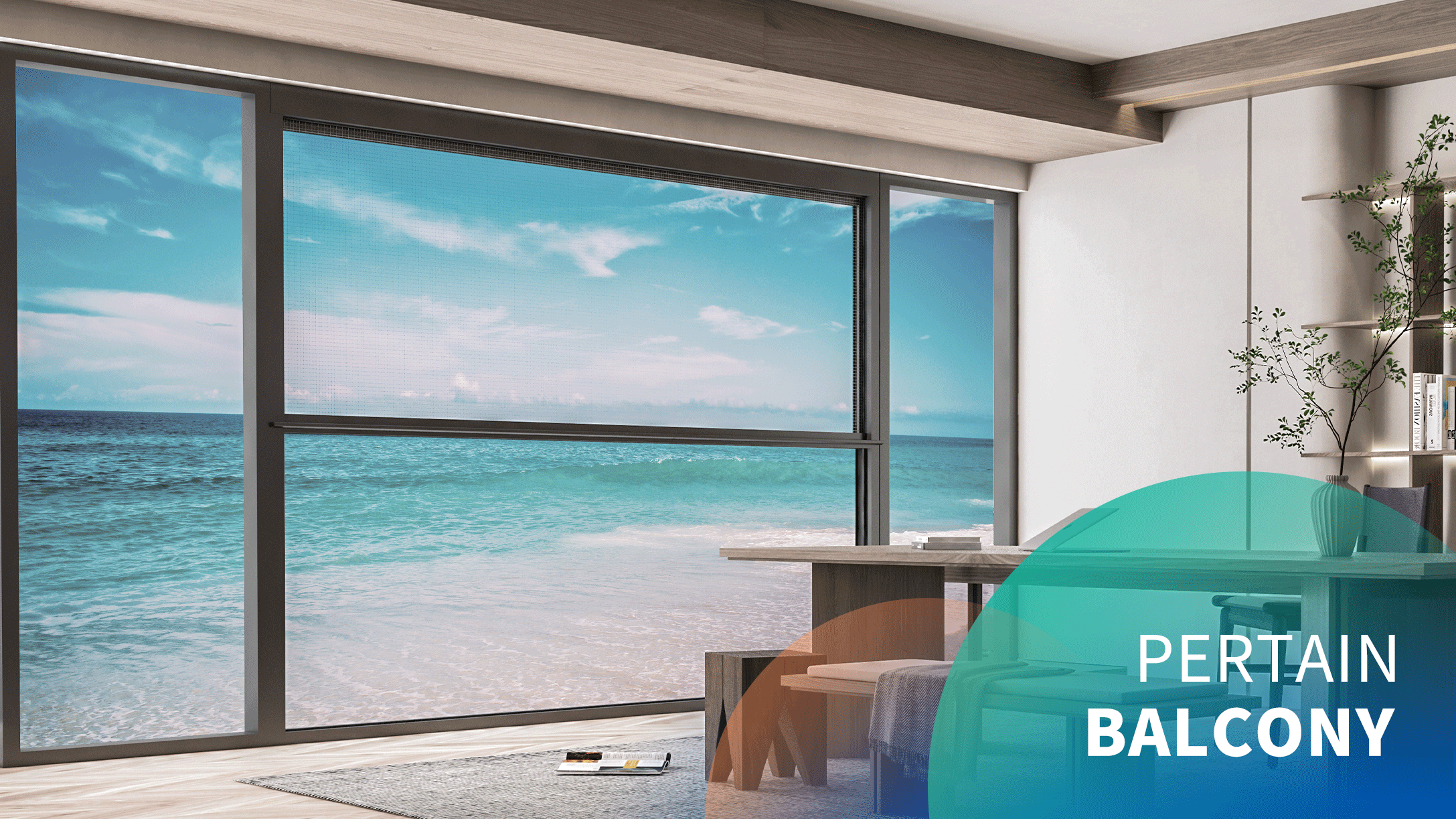 Electric Window Screen Balcony Window