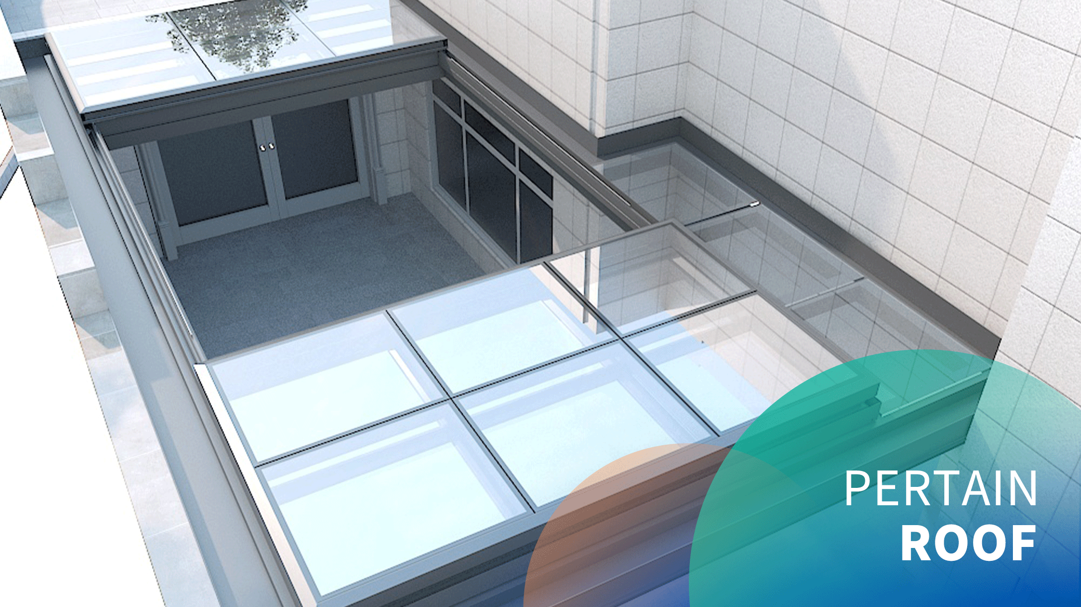Electric large roof sliding skylight
