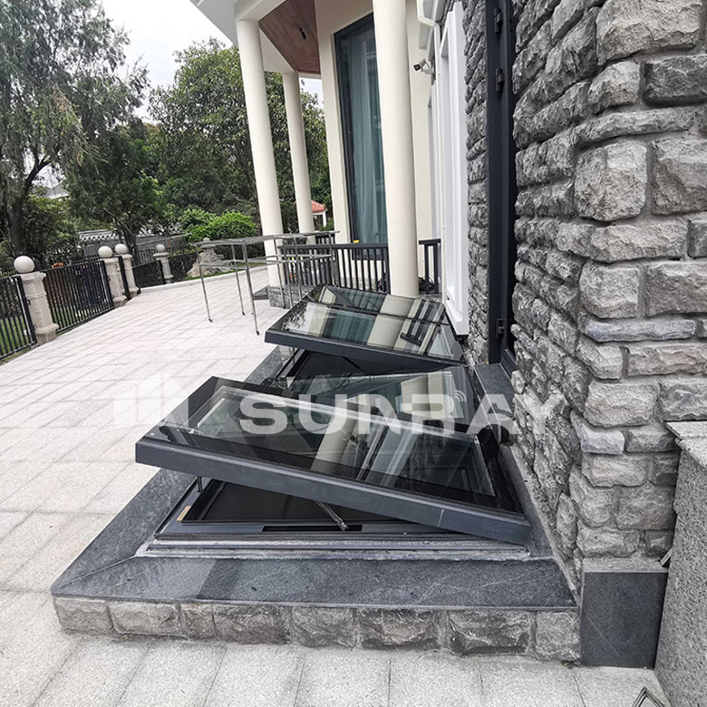 France Light Well Electric Insulated Top Hung Skylight Project