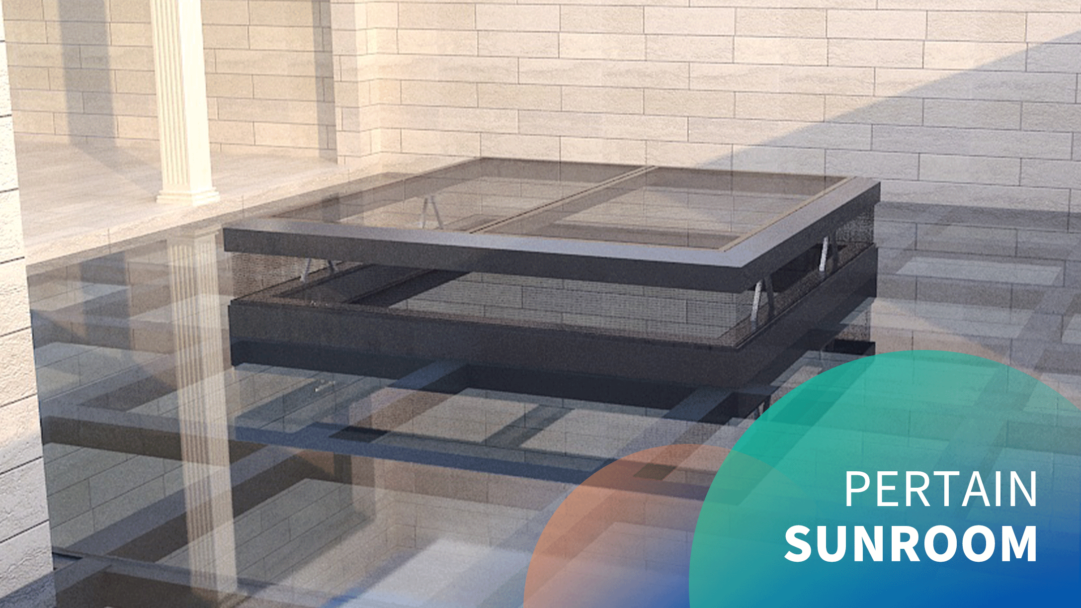Electric Sunroom Roof Rising Skylight