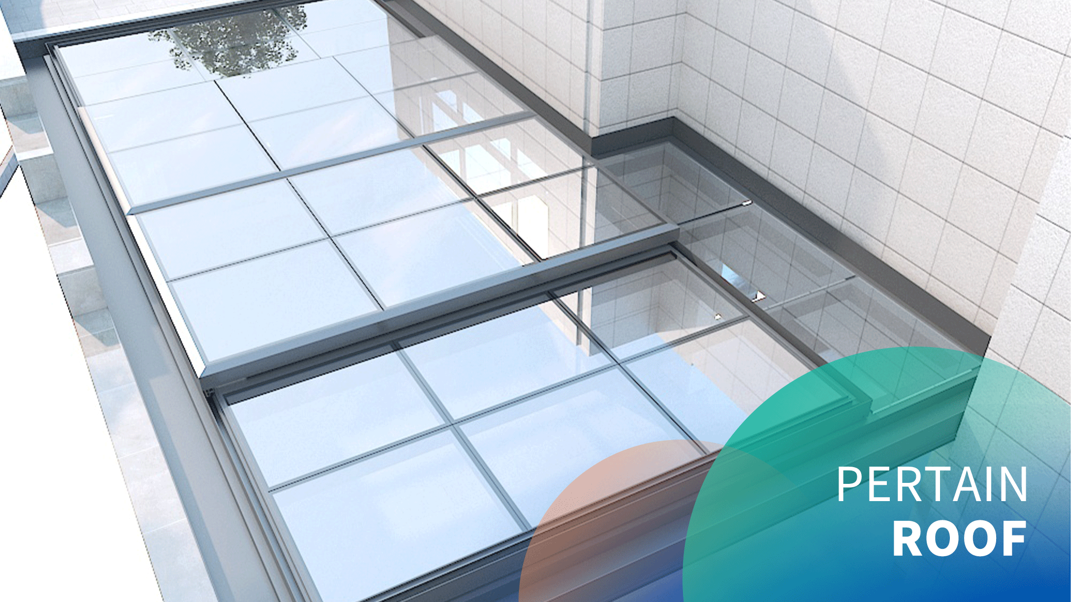 Electric large roof sliding skylight