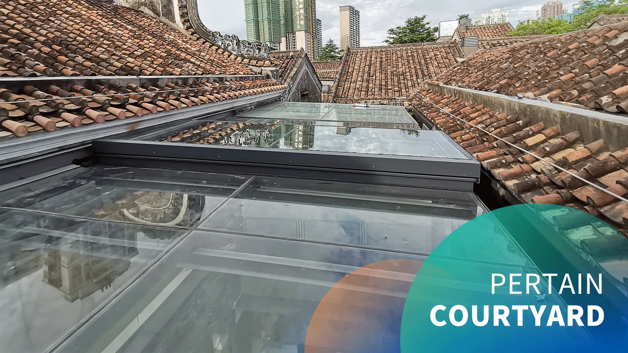 Electric Horizontal Folio Garden Sliding Skylight