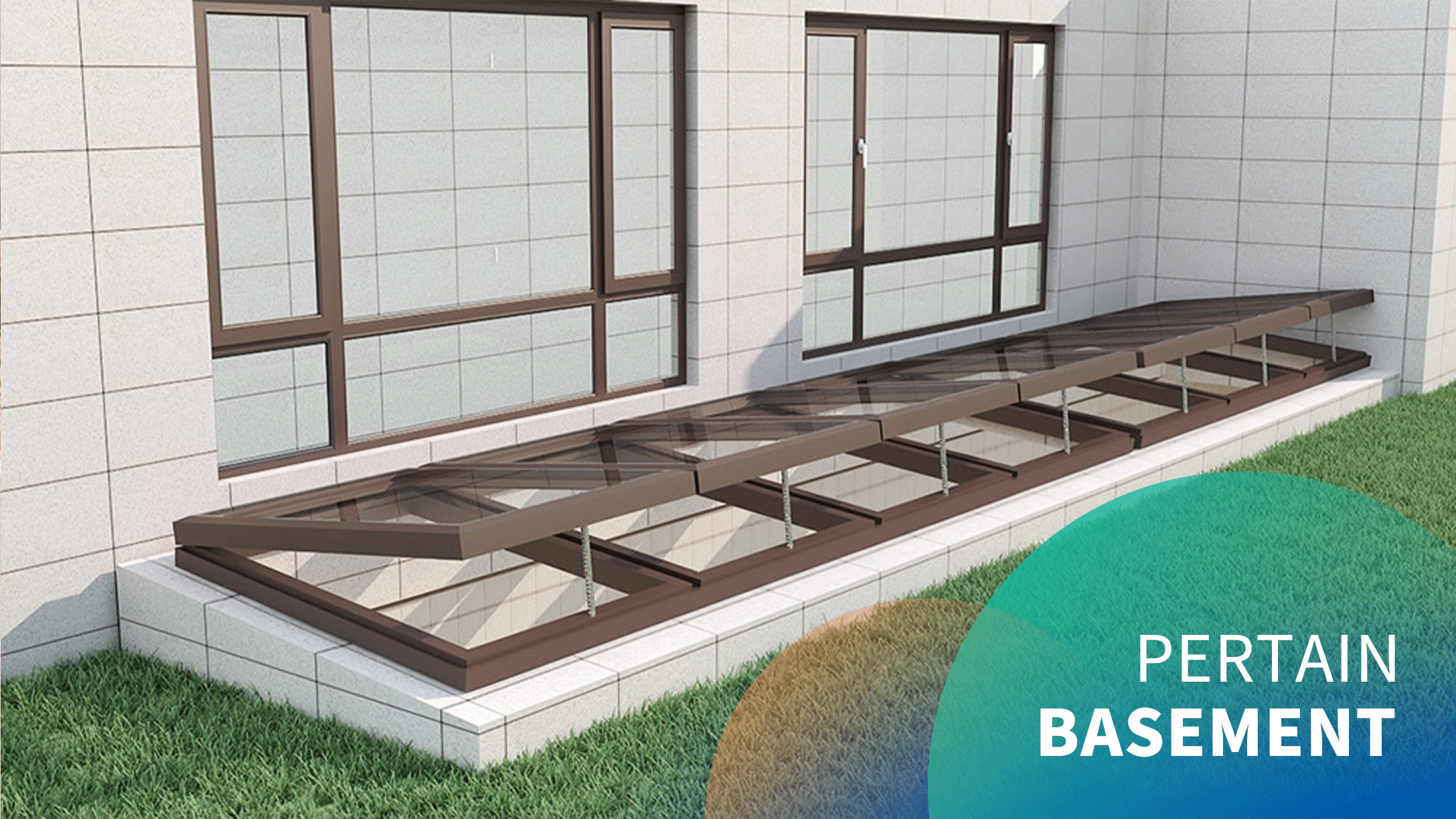Electric basement insulated aluminum skylight