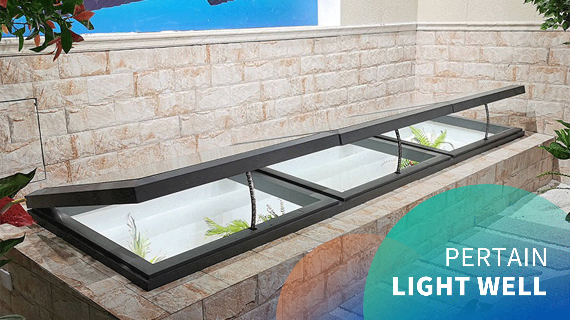 Electric Light-Well Insulated Aluminum Sunroof