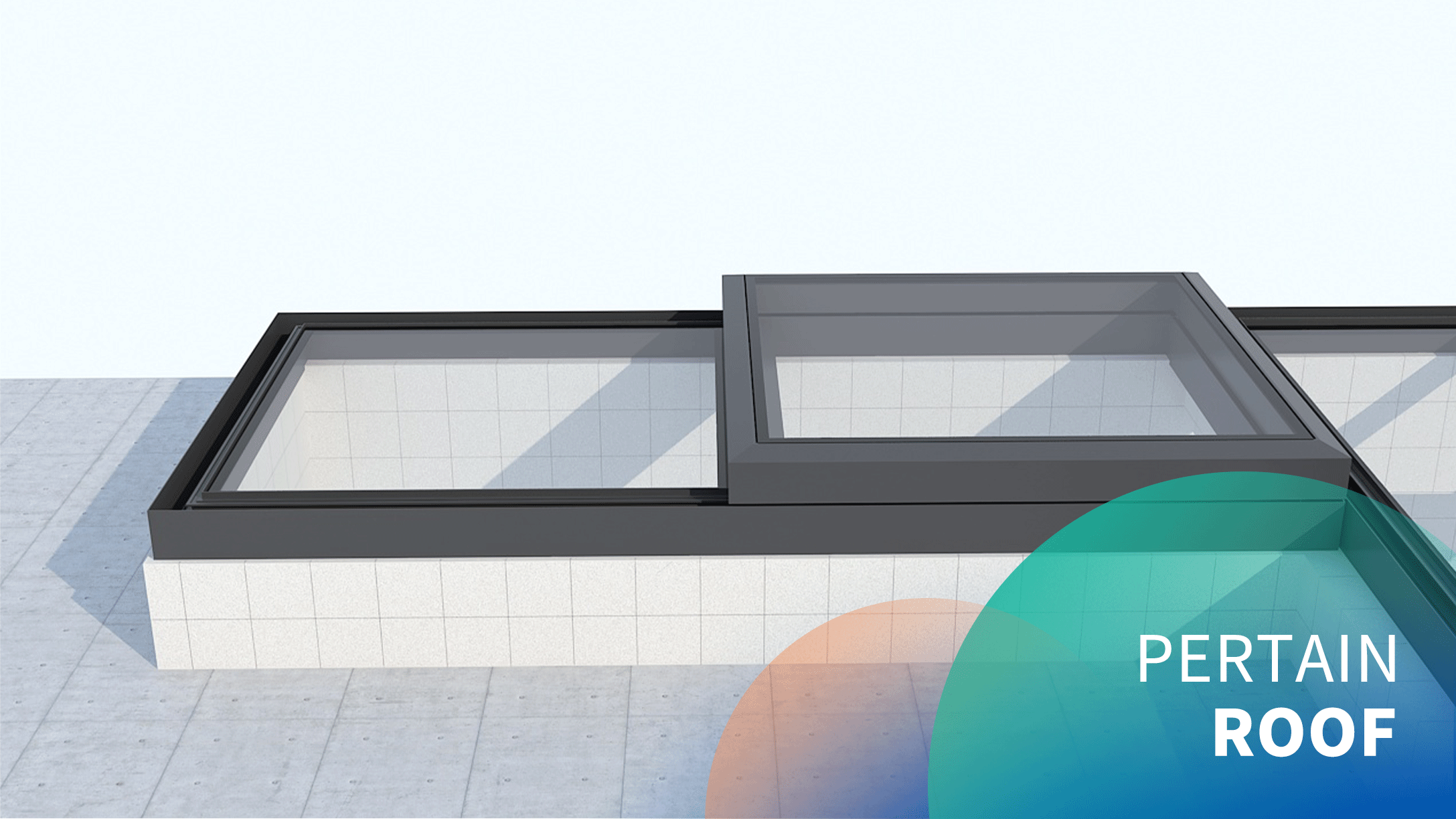Electric roof trackless small sliding skylight