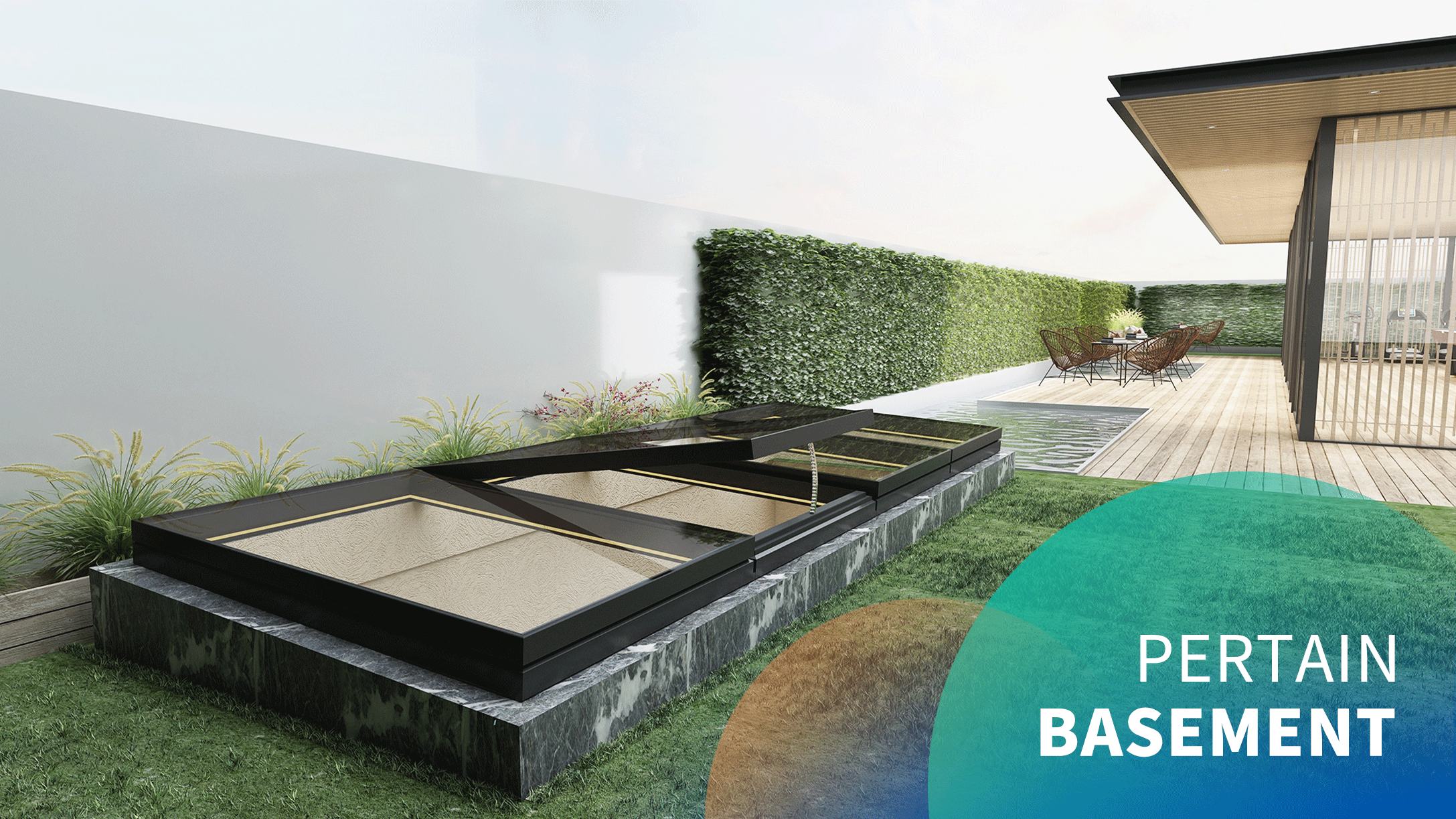 Electric Basement Extremely Narrow Hidden Framed Skylight