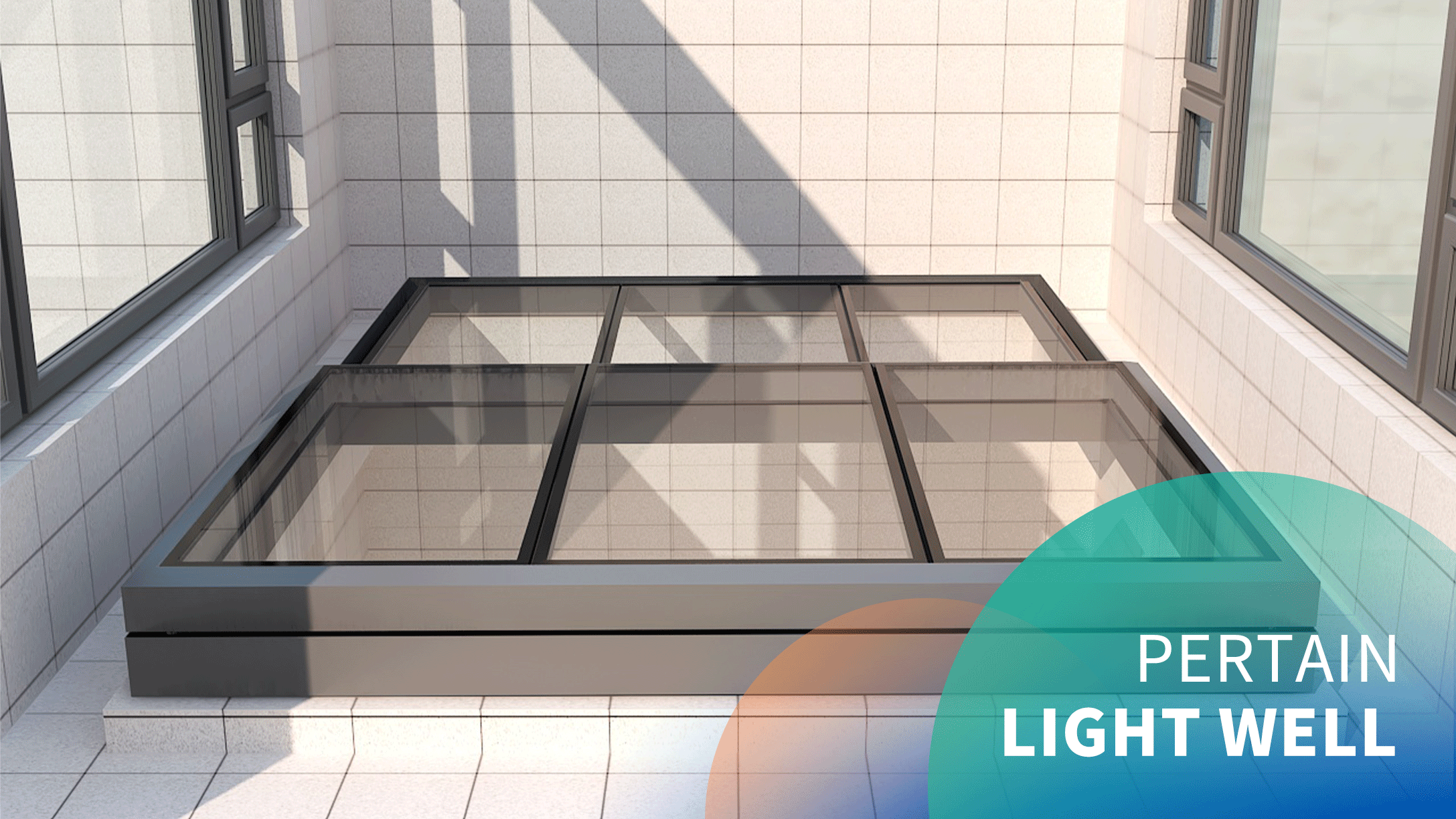 Electric medium-sized light well sliding skylight application scenarios
