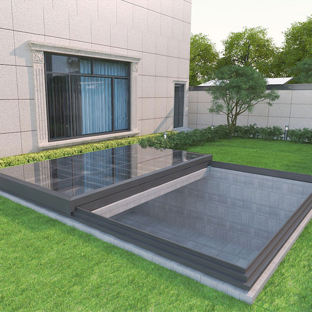 Lighting well electric Oversized sliding skylight