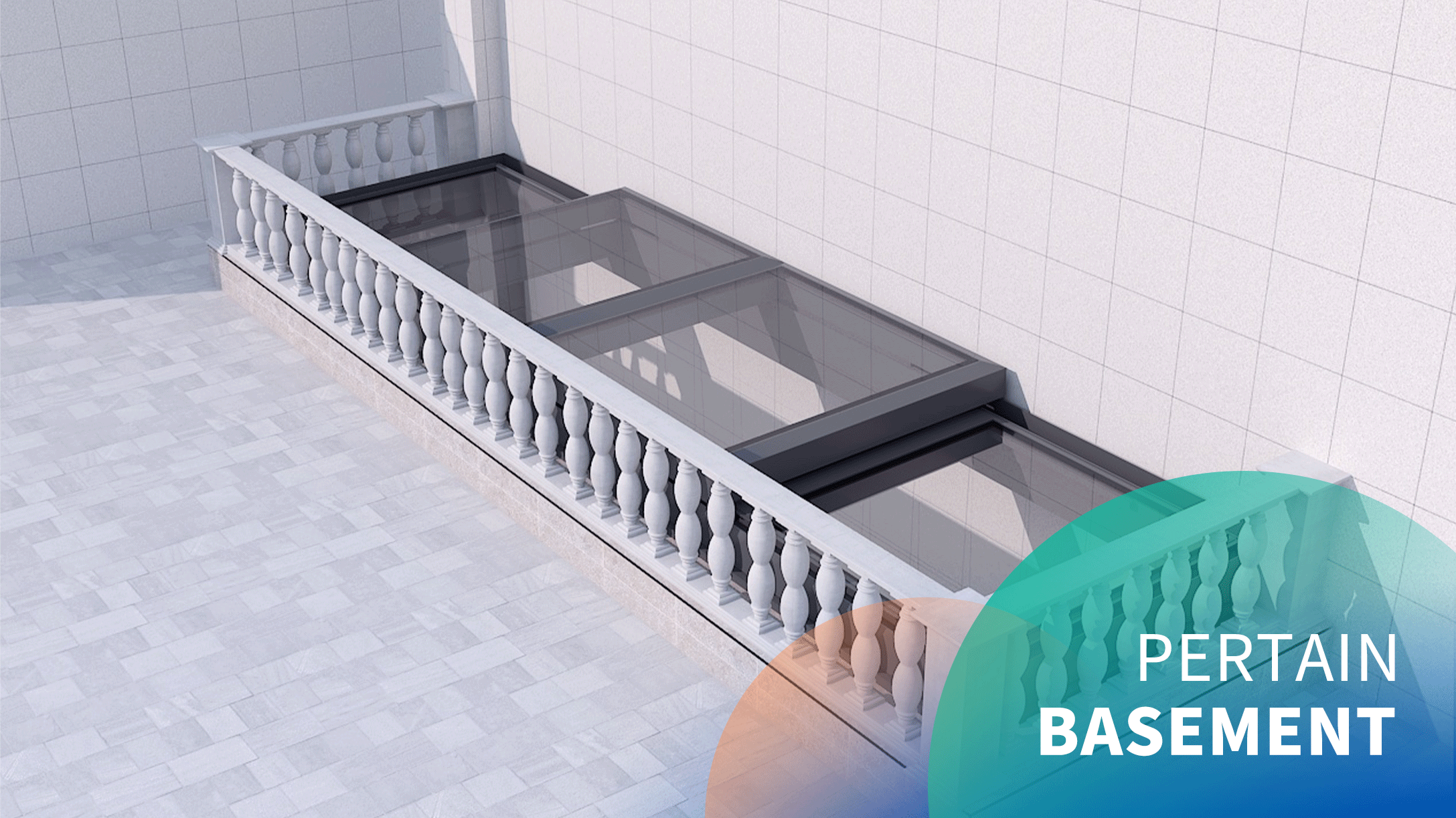 Electric Horizontal Medium Basement Sliding Skylight