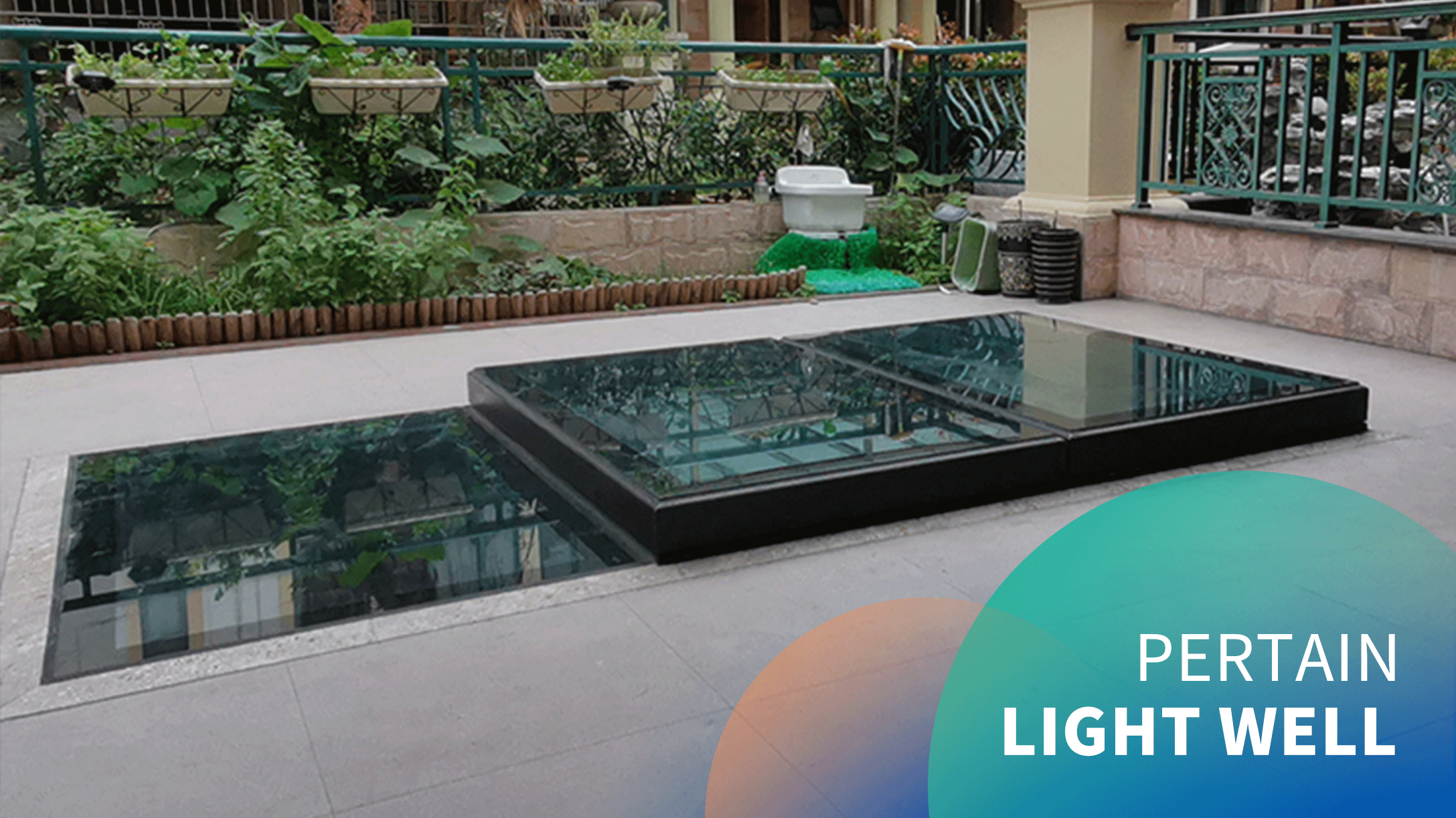 Electric Lightwell 70° top-hung skylights