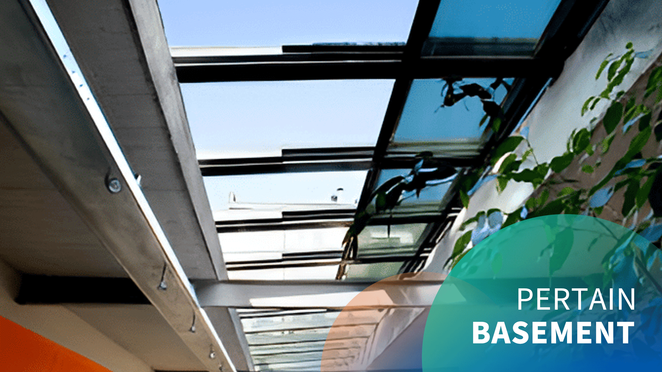 Electric basement retractable skylight