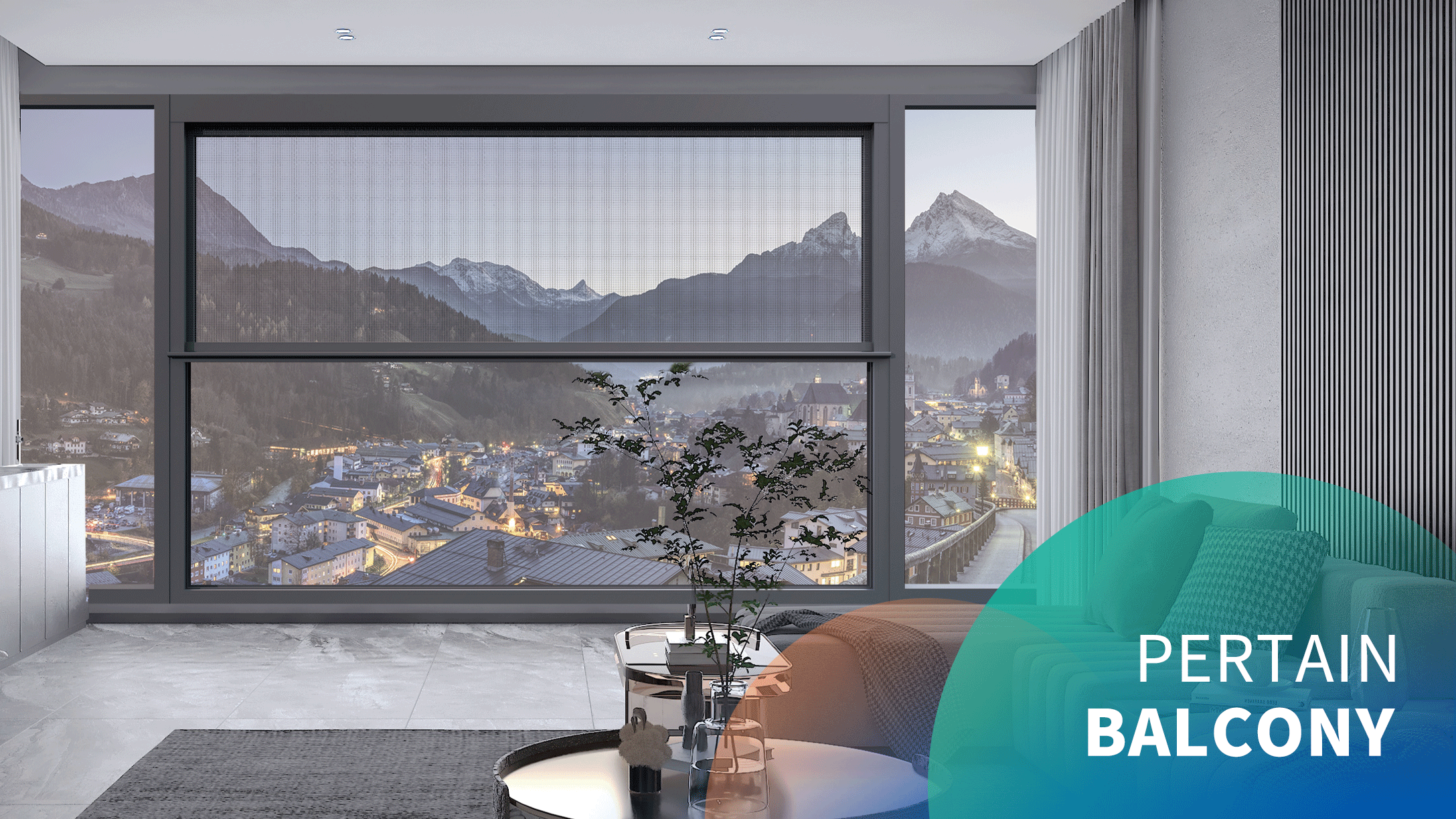 Electric Window Screen Balcony Window