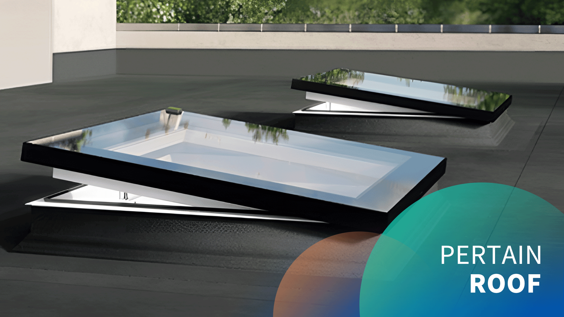 Electric Roof Extremely Narrow Hidden Framed Skylight