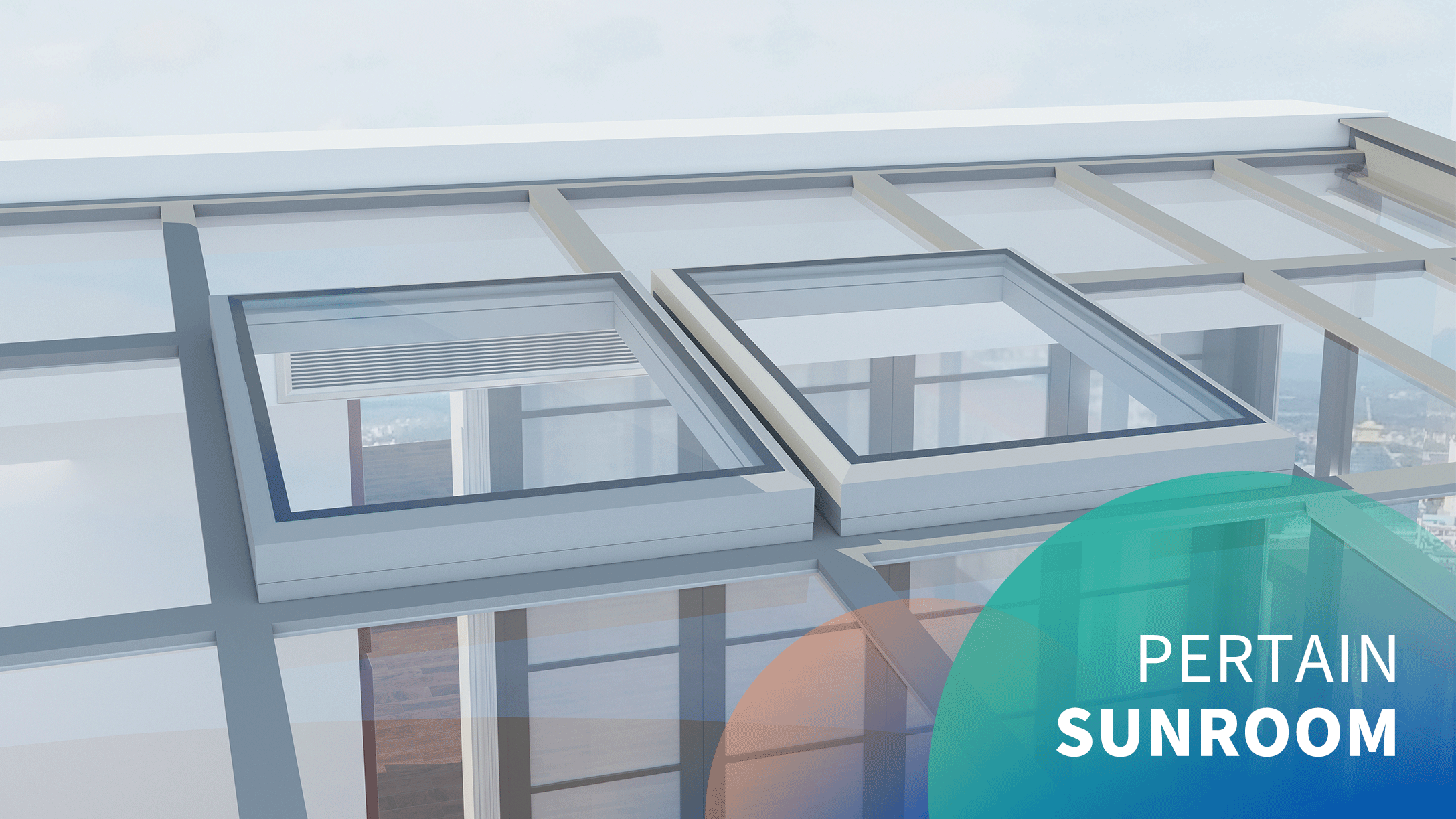 Automatic Sunroom Roof Rising Skylight