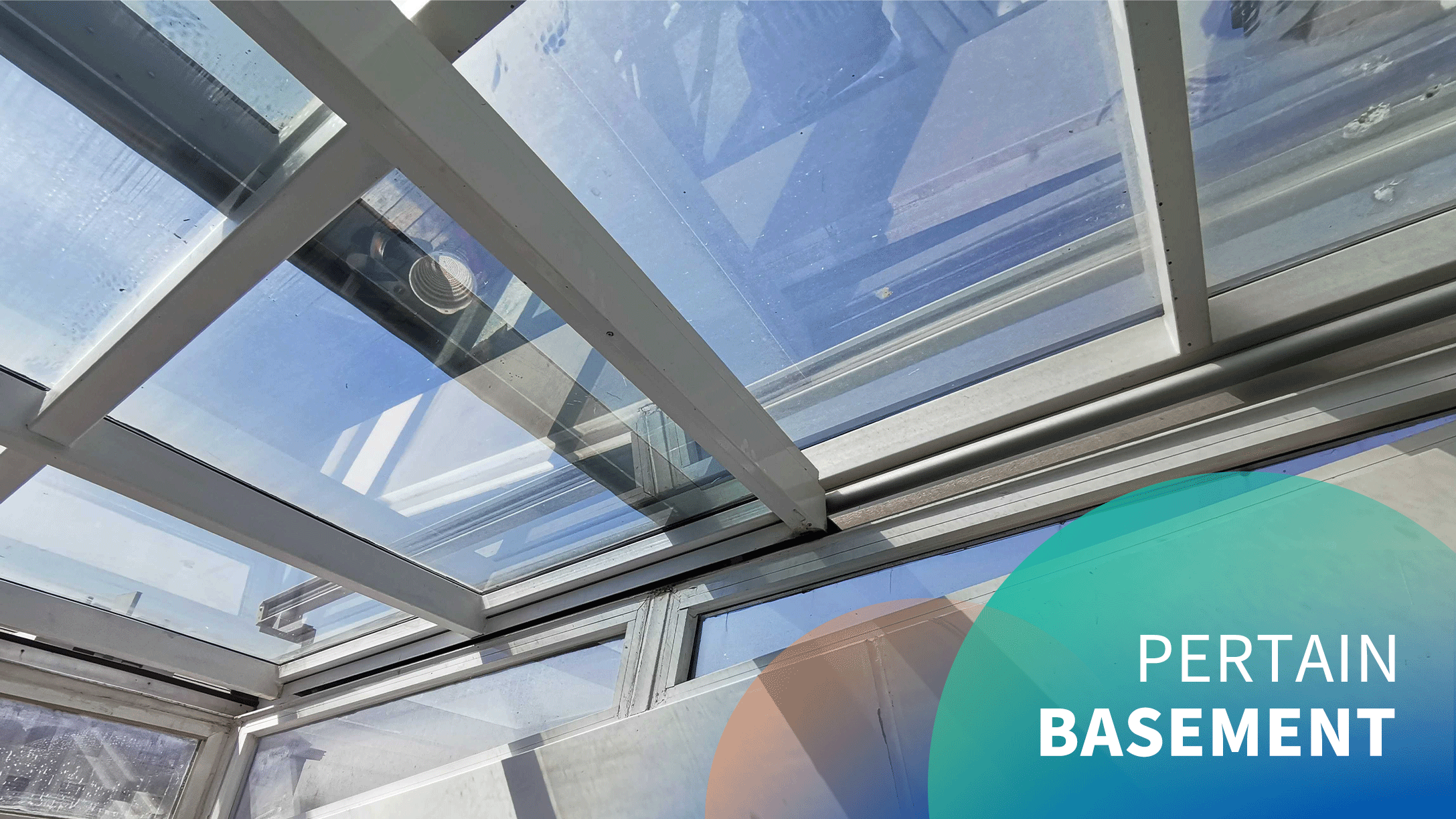 Electric basement retractable skylight