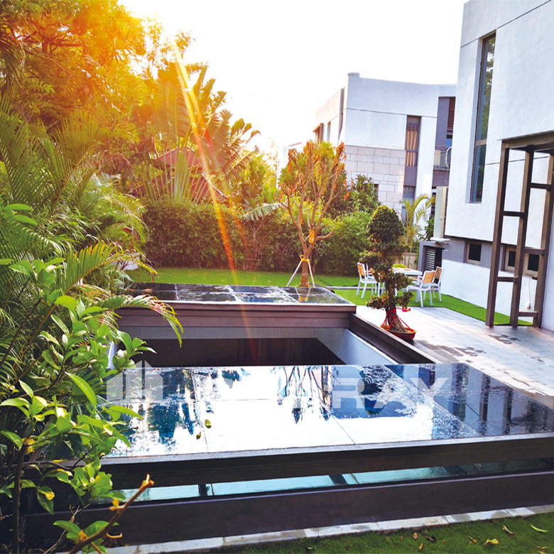 USA Courtyard Electric Sliding Skylight Project