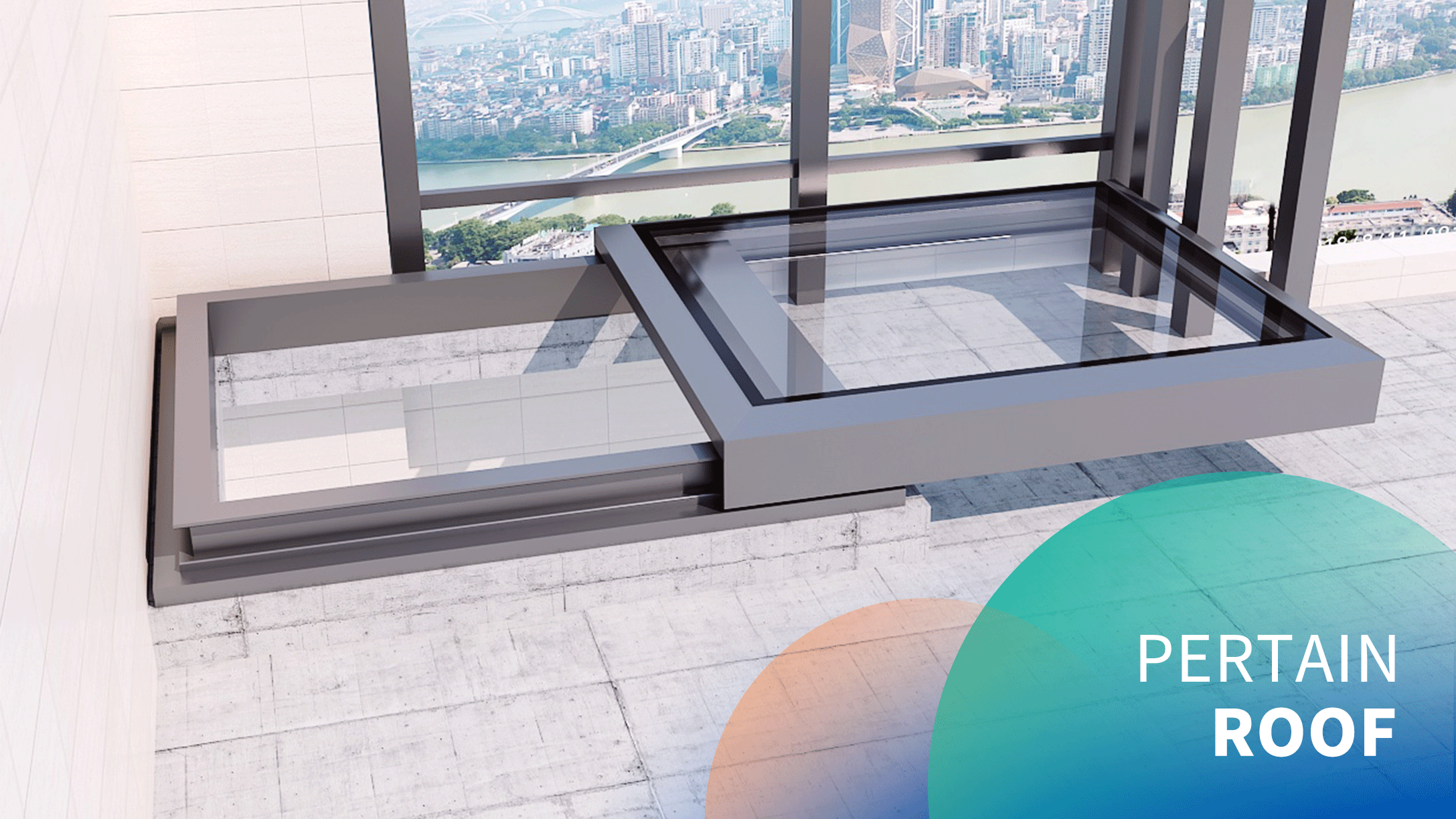 Automatic roof trackless small sliding sunroof