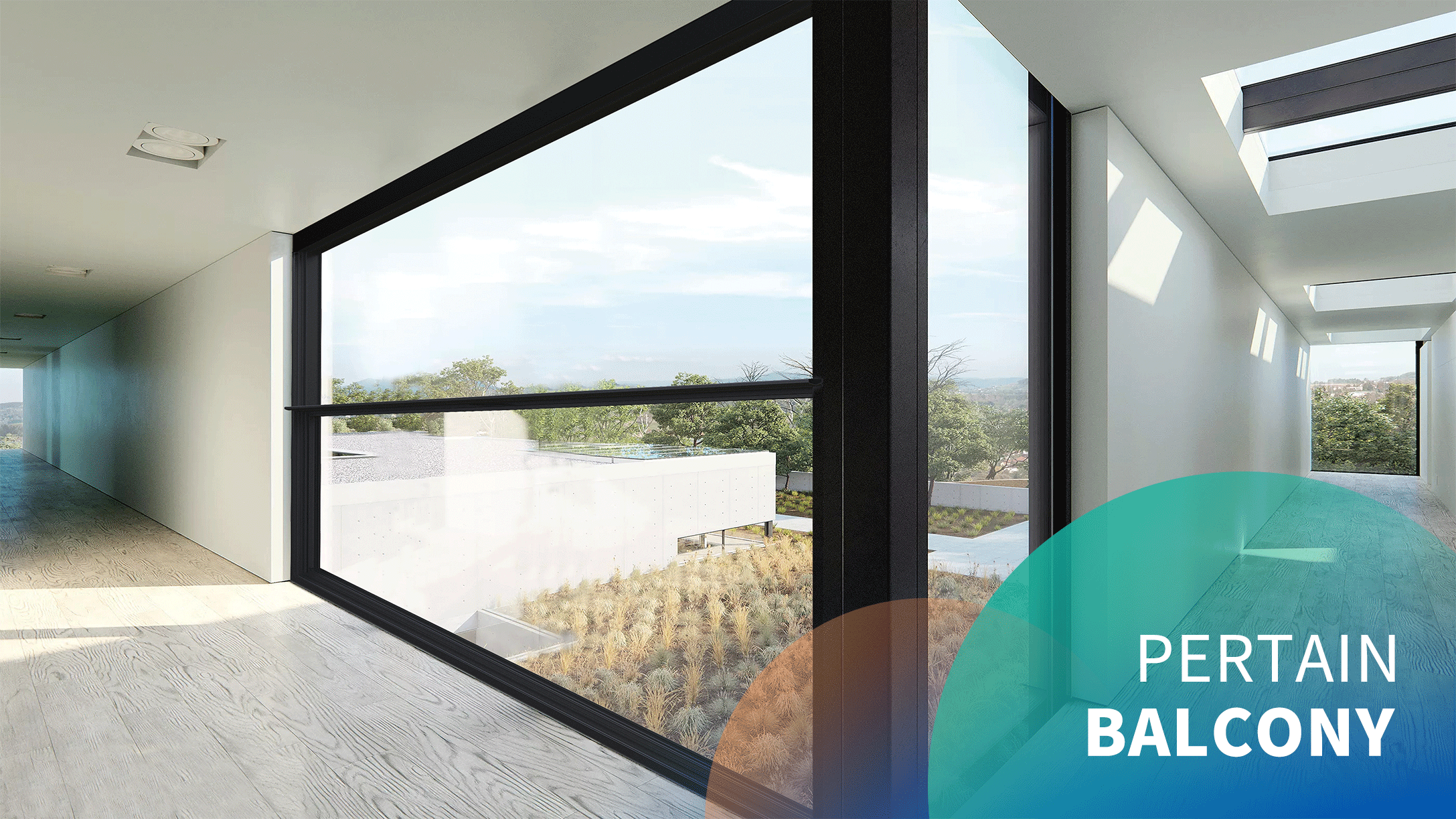 Electric balcony lift window