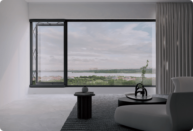 Balcony lift window solution